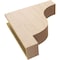 Ekena Millwork 6"W x 24"D x 24"H Thin Newport Rough Cedar Woodgrain TimberThane Corbel, Primed Tan CORUR06X24X24NEWRCPR - alternate 2